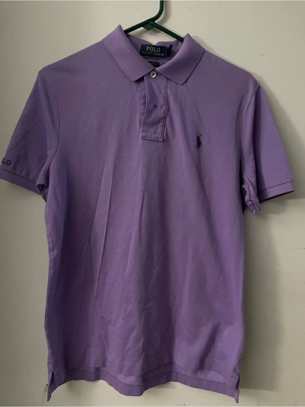 Polo by Ralph Lauren Men's Lavender Polo Shirt Small